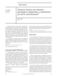 Trastorno facticio con síntomas psicológicos. Diagnóstico y ...