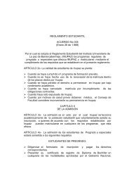 Reglamento Estudiantil - Instituto Universitario de la Paz UNIPAZ