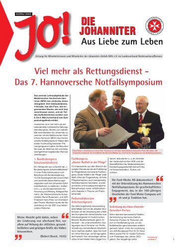 Das 7. Hannoversche Notfallsymposium - Die Johanniter