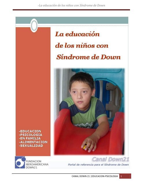 La educación de los niños con Síndrome de Down - Fundación ...