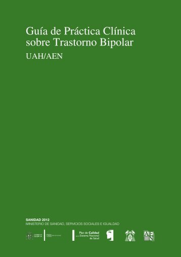 Guía de Práctica Clínica sobre Trastorno Bipolar - GuíaSalud