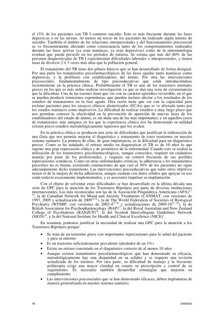 Guía de Práctica Clínica sobre Trastorno Bipolar - GuíaSalud