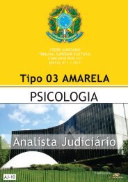 analista judiciário - psicologia - tipo 3 - amarela - Consulplan