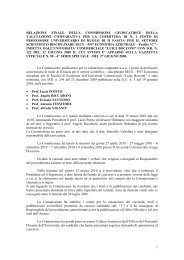 relazione finale della commissione giudicatrice della valutazione ...