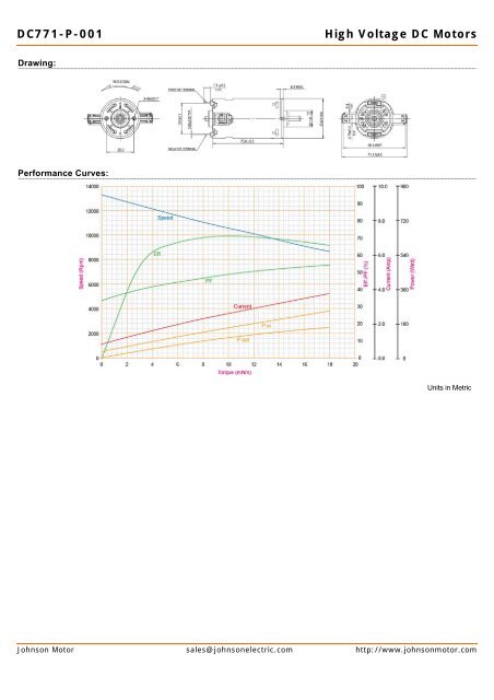 DC651(2)LSG-011 High Voltage DC Motors - Johnson Electric