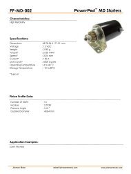 Compact Ac Starters U7315 001 Johnson Electric