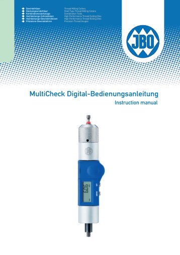 MultiCheck Digital Bedienungsanleitung