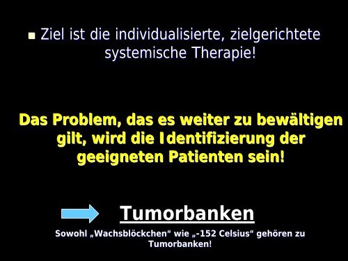 Stammzellkonzept und zielgerichtete Therapien bei Brustkrebs