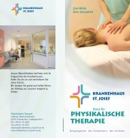 Physikalische Therapie - beim Krankenhaus St. Josef