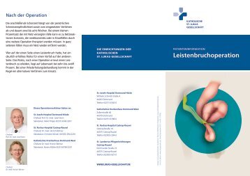 Leistenbruchoperation - St.-Josefs-Hospital Dortmund-HÃ¶rde