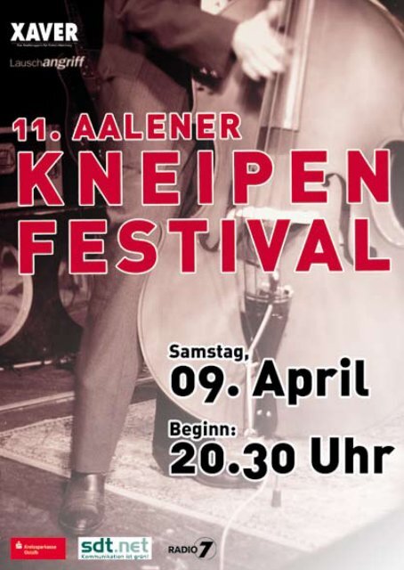 Programm 11. Aalener Kneipenfestival