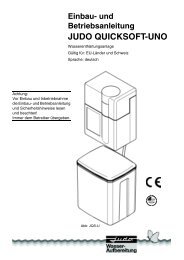 Einbau- und Betriebsanleitung - Judo Wasseraufbereitung GmbH