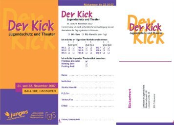 Der Kick - Landesstelle Jugendschutz Niedersachsen