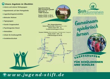 Flyer 2012.qxd - Stift Sunnisheim