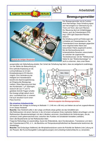 Arbeitsblatt-Layout 1 - Jugend Technik Schule