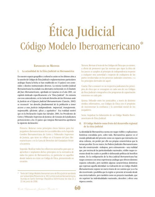 Revista No 21, Jun 2007 - Corte Suprema de Justicia