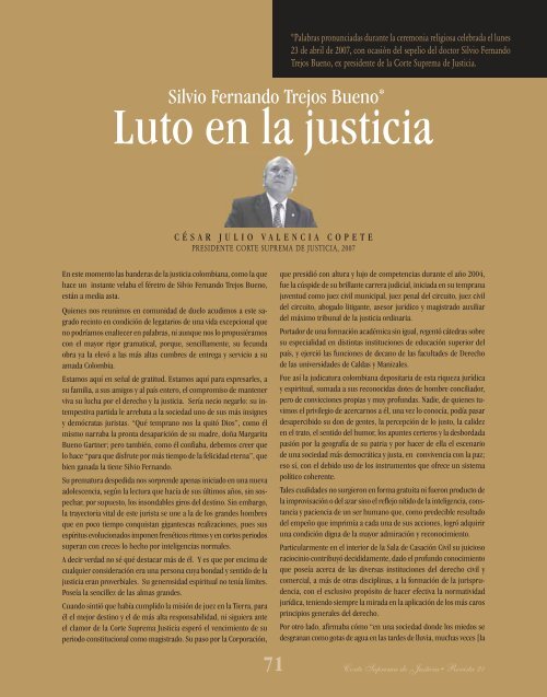 Revista No 21, Jun 2007 - Corte Suprema de Justicia