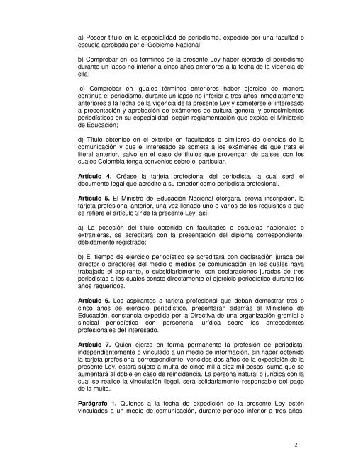 Corte Constitucional de Colombia Sentencia C-087/98 Referencia ...