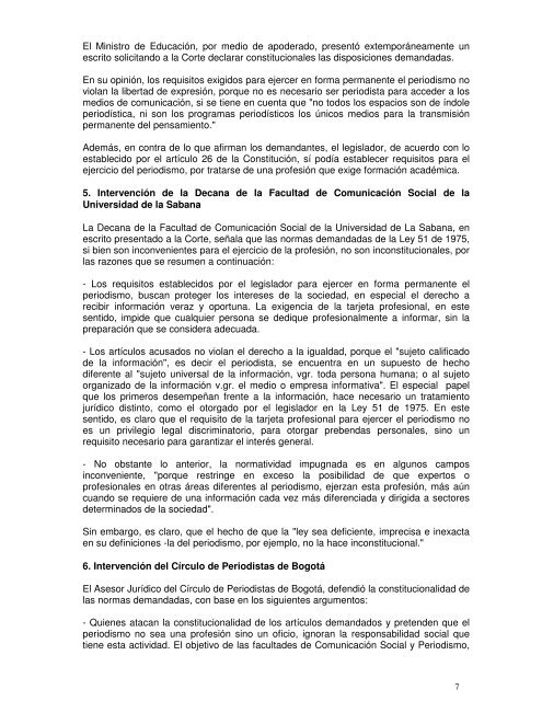 Corte Constitucional de Colombia Sentencia C-087/98 Referencia ...