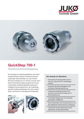 QuickStep 700-1 Hochdruck-Schraubkupplung - JUKO Technik