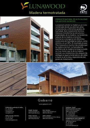 Madera termotratada - Gabarró