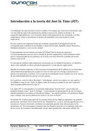 Introducción a la teoría del Just In Time (JIT) - Dynarax