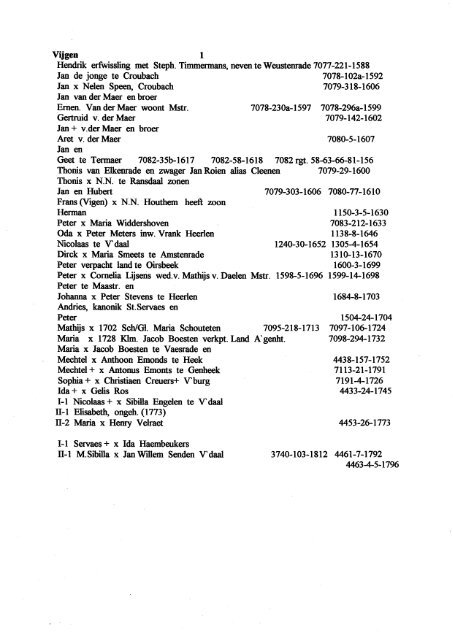 deel V - Genealogie in Limburg