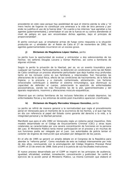 Caso Montero Aranguren y otros (Retén de Catia) - Corte ...