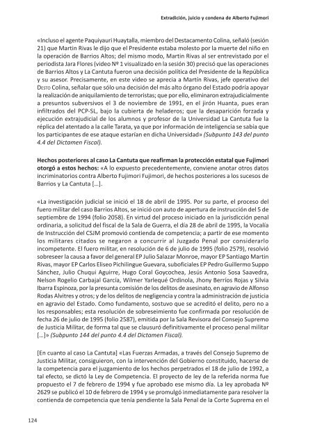 Libro Sentencia Fujimori b - Biblioteca Virtual del Genocidio Ayacucho