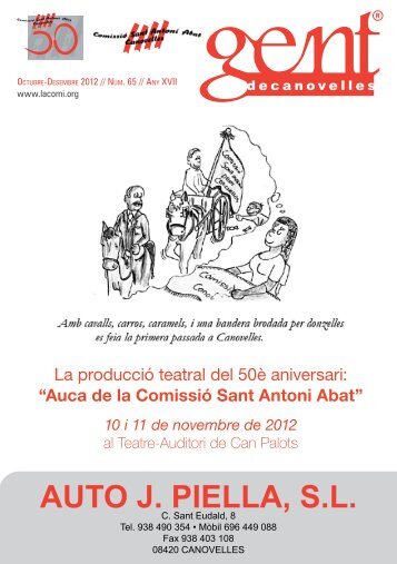 AUTO J. PIELLA, S.L. - Comissió Sant Antoni Abat de Canovelles