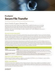 Proofpoint Secure File Transfer: Secure Transfer of ... - Digital Scepter