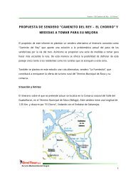 Informe Senderos: El Chorro-Caminito del Rey y - Gaitanes