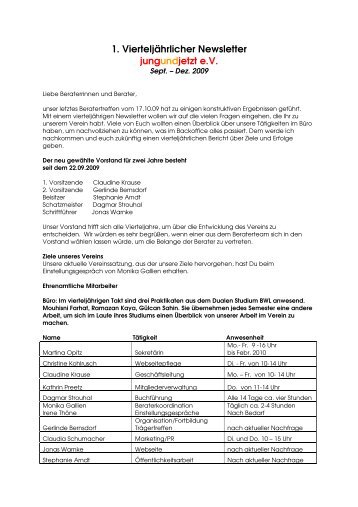 4. Quartal - jungundjetzt e.V.