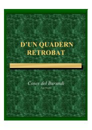 D'UN QUADERN RETROBAT - Mallorca Burundi