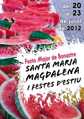 Magdalena - Bonastre - Diputació de Tarragona