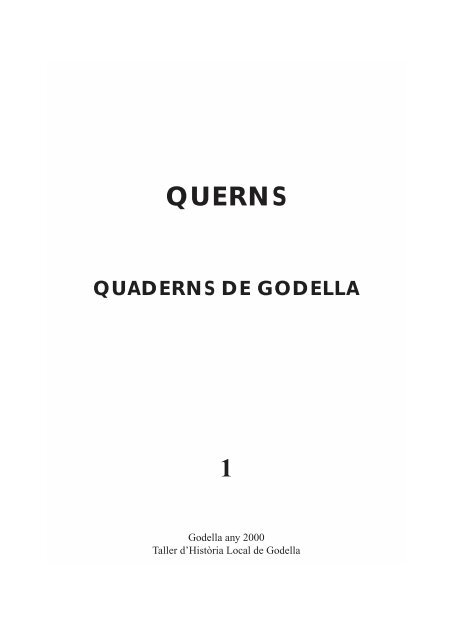 839/1587 Reedici.n (Quaderns 1) - Taller d'Història Local de Godella