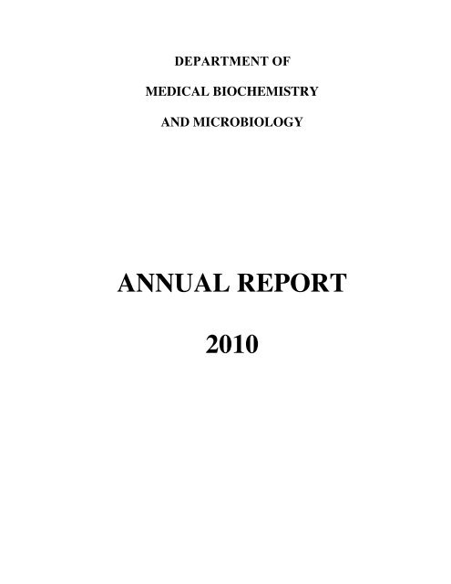 IMBIMs årsbok 2010 - Medicin och farmaci