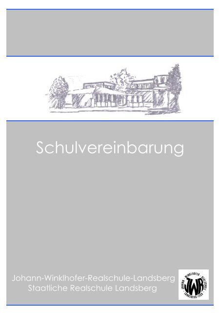 Schulvereinbarung - Johann-Winklhofer-Realschule