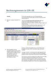 Rechnungswesen in GIN-AX - K2 Consult GmbH