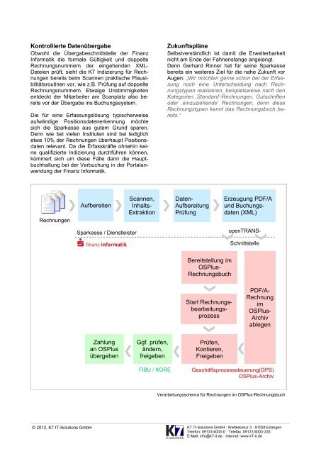 Anwenderbericht der Sparkasse Südwestpfalz (PDF) - K7 it-solutions