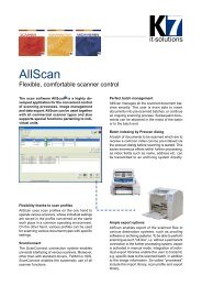 Flexible, comfortable scanner control - K7 it-solutions