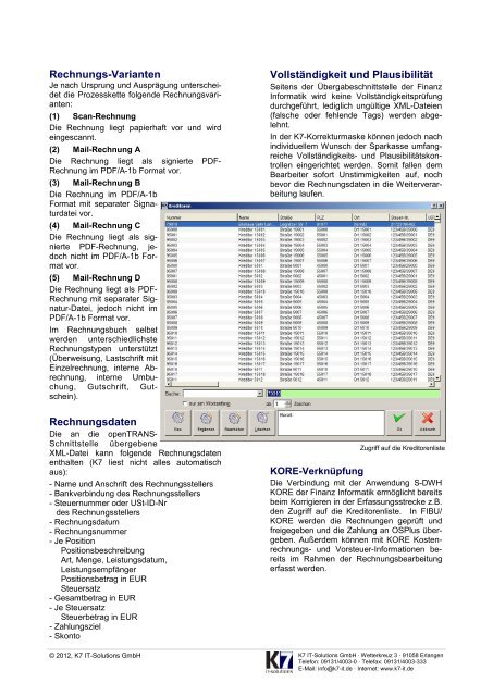 Produktinfo "OSPlus Rechnungsbuch" als PDF - K7 it-solutions