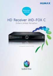 HD Receiver iHD-FOX C - Kabel BW