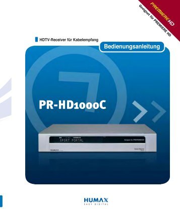 Humax PR-HD 1000 - Kabel BW