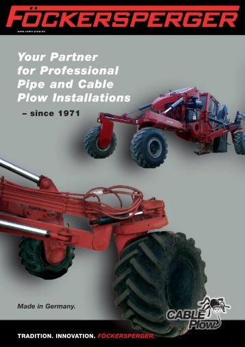 Your Partner for Professional Pipe and Cable Plow ... - Kabelpflug.de