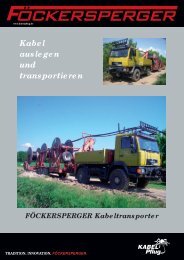 Kabel auslegen und transportieren - Frank Föckersperger GmbH