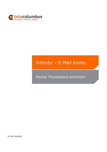 Infocity â E-Mail Konto - Tele Columbus