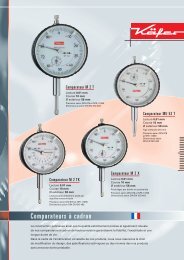 Comparateurs à cadran - Käfer Messuhren