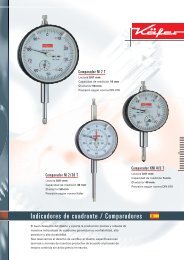 Indicadores de cuadrante / Comparadores - Käfer Messuhren