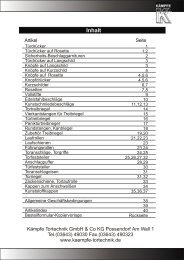 Katalog PDF - Kaempfe Tortechnik